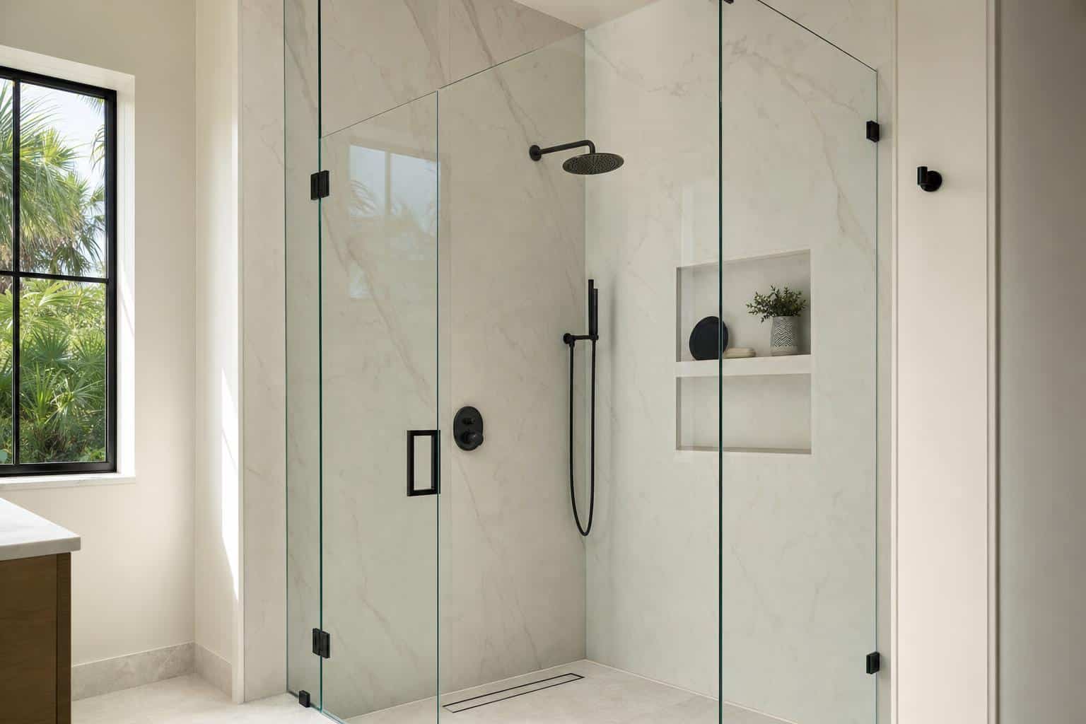 shower wall panels vs tile photo
