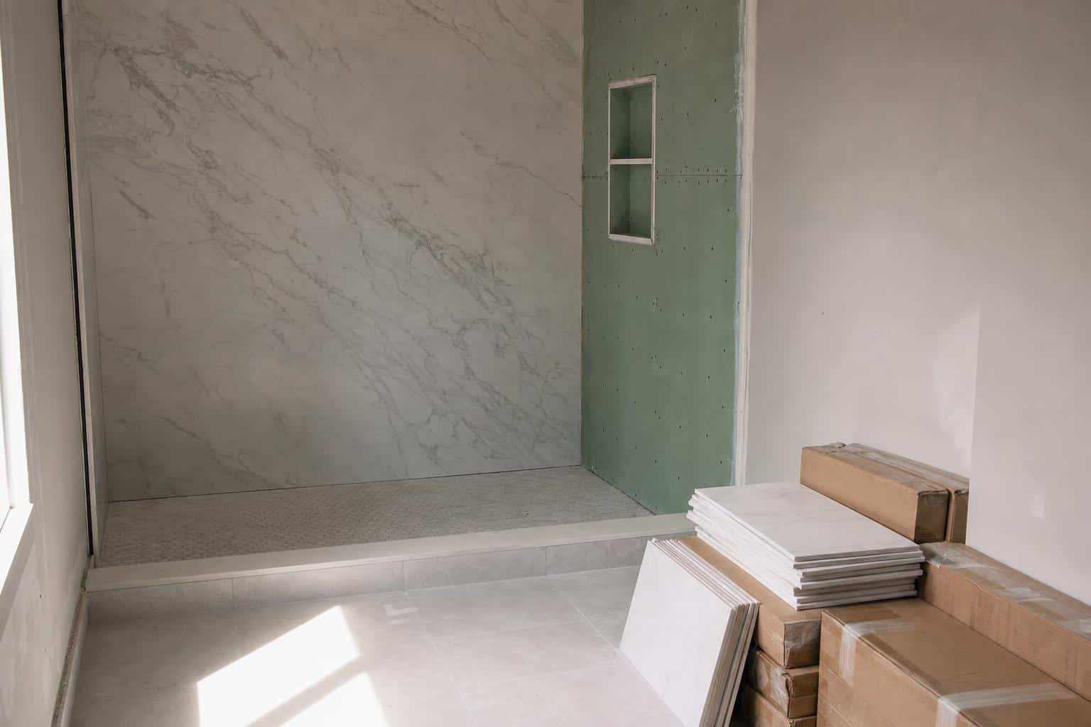 shower wall panels vs tile detail