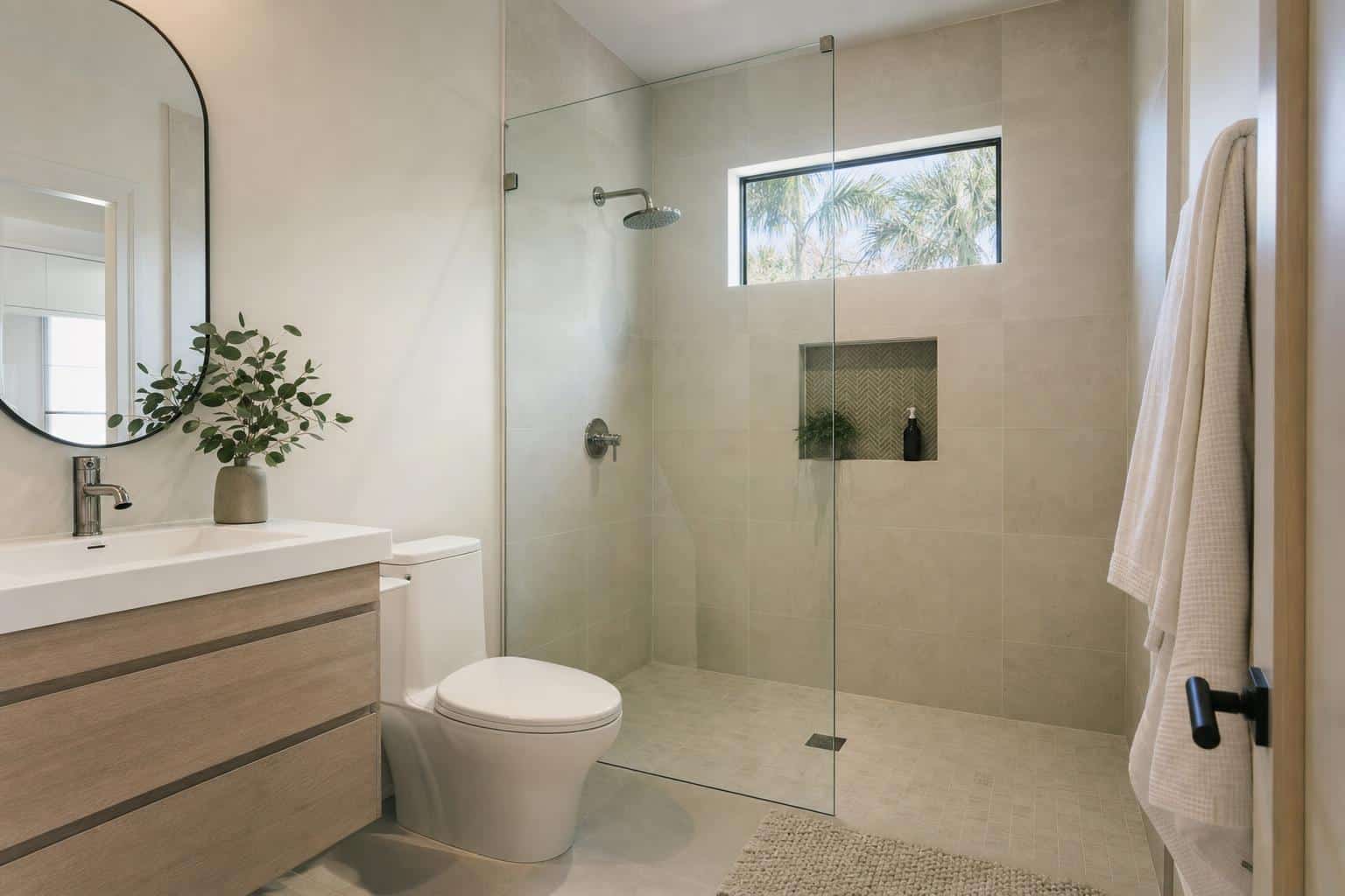 walk in shower ideas small bathrooms photo