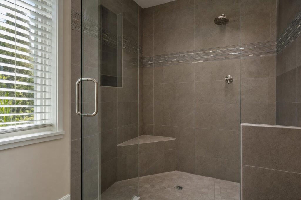 walk in shower with seat ideas photo