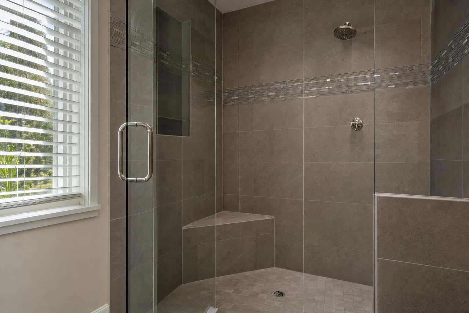 walk in shower with seat ideas photo