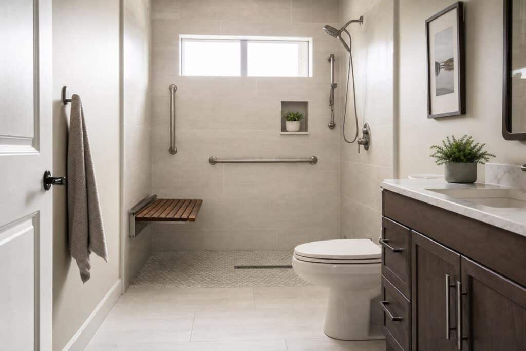 walk in tub vs walk in shower photo